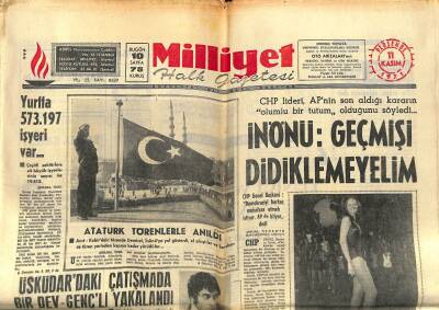 Milliyet Halk Gazetesi 11 Kasım 1971 - İlhan Selçuk Bir Davada Beraat Etti GZ117629 - 1