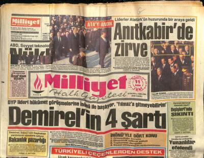 Milliyet Halk Gazetesi 11 Kasım 1991 - Çeçenya Barut Gibi GZ76868 - 1