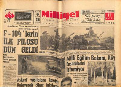 Milliyet Halk Gazetesi 11 Mayıs 1963 - Askeri Vasıtalara Kazayı Önleyecek Cihaz Takılıyor GZ79080 - 1