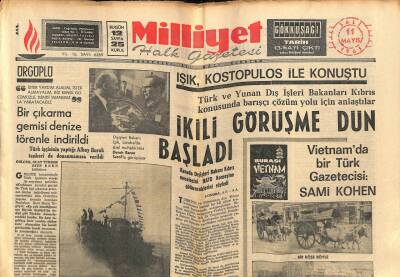 Milliyet Halk Gazetesi 11 Mayıs 1965 - Sami Kohen Vietnam Başbakanı İle Konuştu GZ80987 - 1