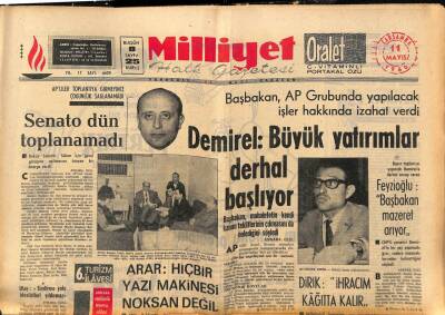 Milliyet Halk Gazetesi 11 Mayıs 1966 - New York Borsası Sarsıntı Geçiriyor GZ92778 - 1