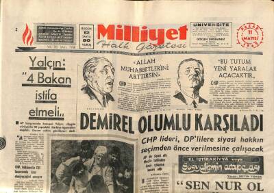 Milliyet Halk Gazetesi 11 Mayıs 1969 - Zeki Müren Konser Afişi GZ88900 - 1