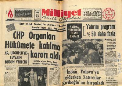 Milliyet Halk Gazetesi 11 Mayıs 1972 - K. Vietnamda Mayınlar Bugün Faaliyete Geçiyor GZ118763 - 1