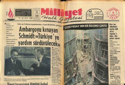 Milliyet Halk Gazetesi 11 Mayıs 1978 - Liverpool Avrupa Şampiyonu - Çiçek Pasajının Bir Bölümü Çöktü GZ121374 - 1