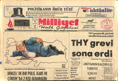 Milliyet Halk Gazetesi 11 Mayıs 1980 - Japonya , İrandan Zamlı Petrol Alacak - THY Grevi Sona Erdi GZ123207 - 1