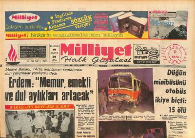 Milliyet Halk Gazetesi 11 Mayıs 1982 - İngiltere , Arjantini Yıpratmaya Başladı - Irak , İşgal Ettiği İki İran Kentini Boşalttı GZ127498 - 1