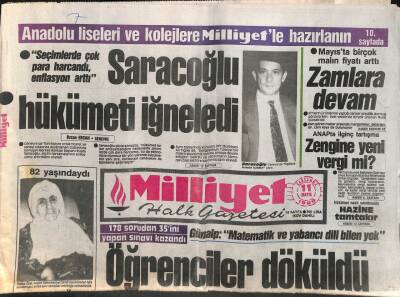 Milliyet Halk Gazetesi 11 Mayıs 1988 - Ayıp,Halterci Naimin Gazetelerini Kestiler GZ105221 - 1