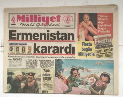 Milliyet Halk Gazetesi 11 Nisan 1993 - Ermenistan Karardı GZ8182 - 1