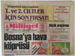 Milliyet Halk Gazetesi 11 Ocak 1993 - Özaldan Radyasyon Savunması , AIDSlinin Dişini Çekmediler GZ16202 - 1