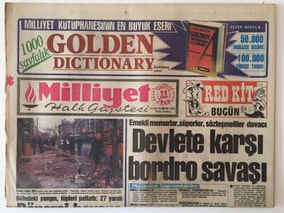 Milliyet Halk Gazetesi 11 Şubat 1989 - Devlete Karşı Bordro Savaşı GZ16160 - 1