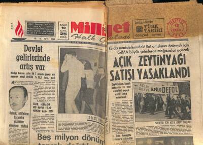 Milliyet Halk Gazetesi 12 Ekim 1967 - Açık Zeytinyağı Satışı Yasaklandı GZ77562 - 1