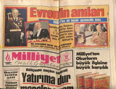 Milliyet Halk Gazetesi 12 Ekim 1990 - Körfeze Bakan Götürülmüyor GZ76653 - 1