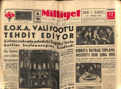 Milliyet Halk Gazetesi 12 Nisan 1958 - Lana Mahkemede Kızını Müdafaa Etti GZ74563 - 1