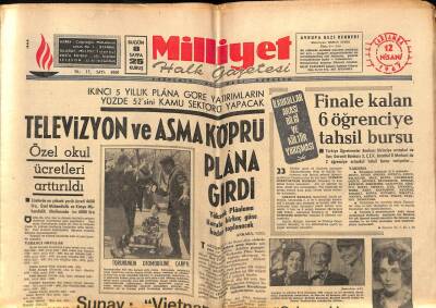 Milliyet Halk Gazetesi 12 Nisan 1967 - Shawu Birinci Getiren Şarkı Kilerde Yapıldı ! GZ90738 - 1