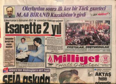 Milliyet Halk Gazetesi 12 Nisan 1987 - Prof. De Bakey , 24 Nisanda Türkiyede GZ90960 - 1