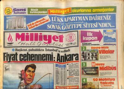 Milliyet Halk Gazetesi 12 Ocak 1986 - Kaddafinin Burnuna 100 Bin Dolar GZ83663 - 1