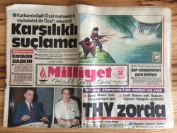 Milliyet Halk Gazetesi 12 Temmuz 1987 - THY Uçağı , Almanyada 2 Kez Mecburi İniş Yaptı GZ72843 - 1