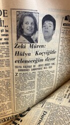 Milliyet Halk Gazetesi 13 Ağustos 1965 - Zeki Müren Hülya Koçyiğitle Evleneceğim Diyor GZ117710 - 2
