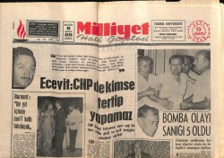 Milliyet Halk Gazetesi 13 Ağustos 1968 - Bir Polis , Milli Kayakçı Erdinç Uğuru Öldürdü GZ70455 - 1