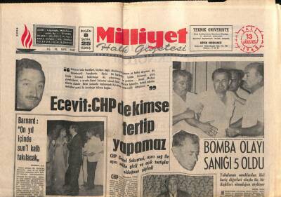 Milliyet Halk Gazetesi 13 Ağustos 1968 - Bir Polis , Milli Kayakçı Erdinç Uğuru Öldürdü GZ70455 - 1