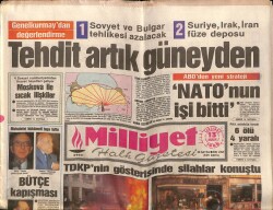 Milliyet Halk Gazetesi 13 Aralık 1989 - Suriye , Irak , İran Füze Deposu GZ62453 - 2