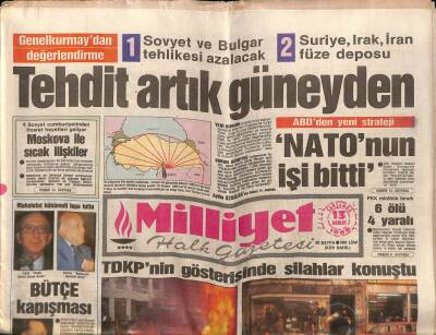 Milliyet Halk Gazetesi 13 Aralık 1989 - Suriye , Irak , İran Füze Deposu GZ62453 - 1