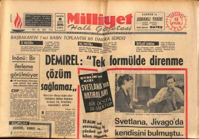 Milliyet Halk Gazetesi 13 Eylül 1967 - Güzellik Kraliçesi 100 Bin Liraya Sigorta Edilecek GZ88565 - 1