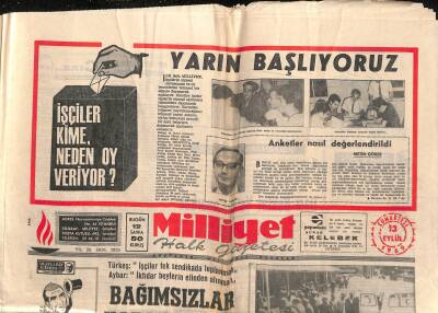 Milliyet Halk Gazetesi 13 Eylül 1979 - Boks Milli Takımımız Dağılıyor - Pamuk Üreticileri Yine Yürüyüş Yaptı GZ117814 - 1