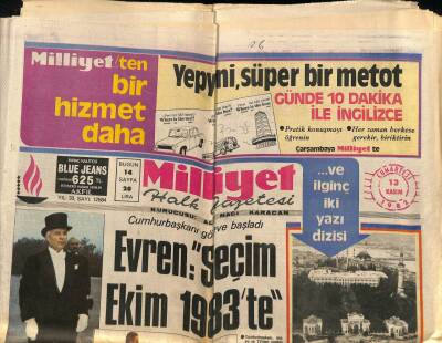 Milliyet Halk Gazetesi 13 Kasım 1982 - 16 İlacın Satışı Yasaklandı , 10 İlacın İmhası Kararlaştırıldı GZ74521 - 1