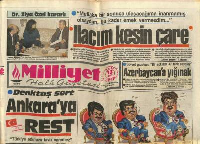 Milliyet Halk Gazetesi 13 Mart 1988 - TRT Hükümetten 100 Milyar İstiyor - GZ85170 - 1