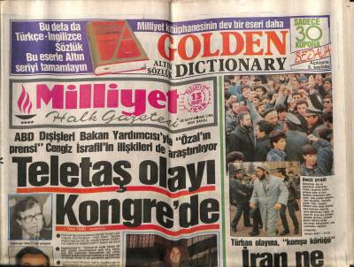 Milliyet Halk Gazetesi 13 Mart 1989 - Moskovada Komünizm Lanetlendi GZ76833 - 1