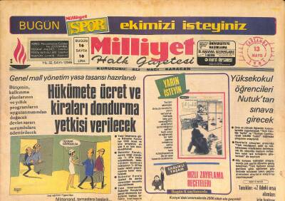 Milliyet Halk Gazetesi 13 Mayıs 1981 - Başbakanlık İçin En Güçlü Aday Rocard - Polonya Komünist Partisnden 770 Üye Çıkarıldı GZ127043 - 1