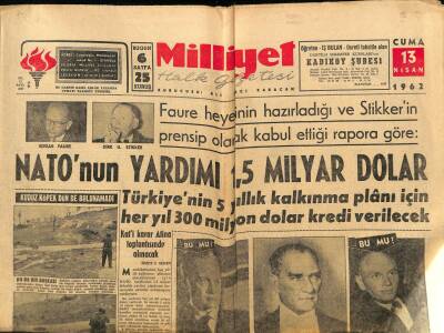Milliyet Halk Gazetesi 13 Nisan 1962 - Atatürk Filmini Kim Çevirmeli ? GZ74530 - 1