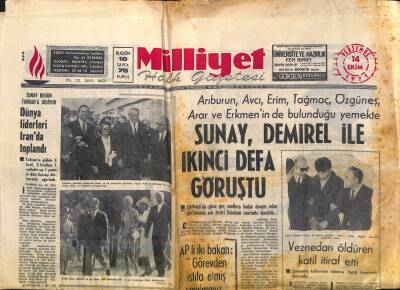 Milliyet Halk Gazetesi 14 Ekim 1971 - ABDnin Eski Dışbakanı Acheson Öldü - Dünya Liderleri İranda Toplandı GZ118285 - 1