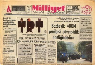 Milliyet Halk Gazetesi 14 Ekim 1976 - Tireboluda Soyguncular 600 Bin Lira Alıp Kaçtı GZ122499 - 1