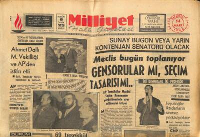 Milliyet Halk Gazetesi 14 Mart 1966 - Anita Ekberg Yarın Geliyor - Galatasaray , 8 Kişilik Ş.Sporu 3-1 Yendi GZ117649 - 1