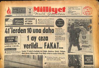 Milliyet Halk Gazetesi 14 Mart 1970 - İstanbul Üniversitesi Reform Tasarısını Komisyona İnceletecek GZ86654 - 1