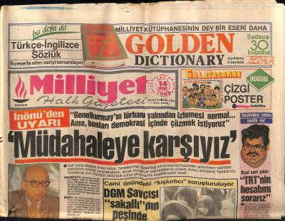 Milliyet Halk Gazetesi 14 Mart 1989 - Baba Mesleği Askerlik Cazip Hale Geldi GZ76832 - 1