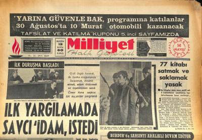 Milliyet Halk Gazetesi 14 Mayıs 1971 - Diyarbakır Ve Siirtte Silah Bulundurmak Yasak GZ86264 - 1