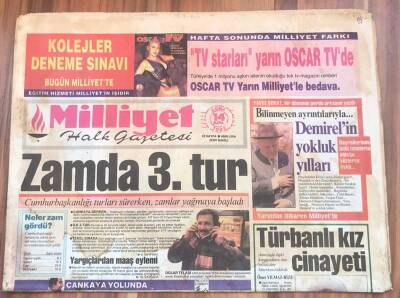 Milliyet Halk Gazetesi 14 Mayıs 1993 - Zamanda 3.Tur GZ1705 - 1