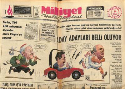 Milliyet Halk Gazetesi 14 Nisan 1977 - Nezih Dural 100 Bin Lira Kefaletle Tahliye Edildi GZ92611 - 1