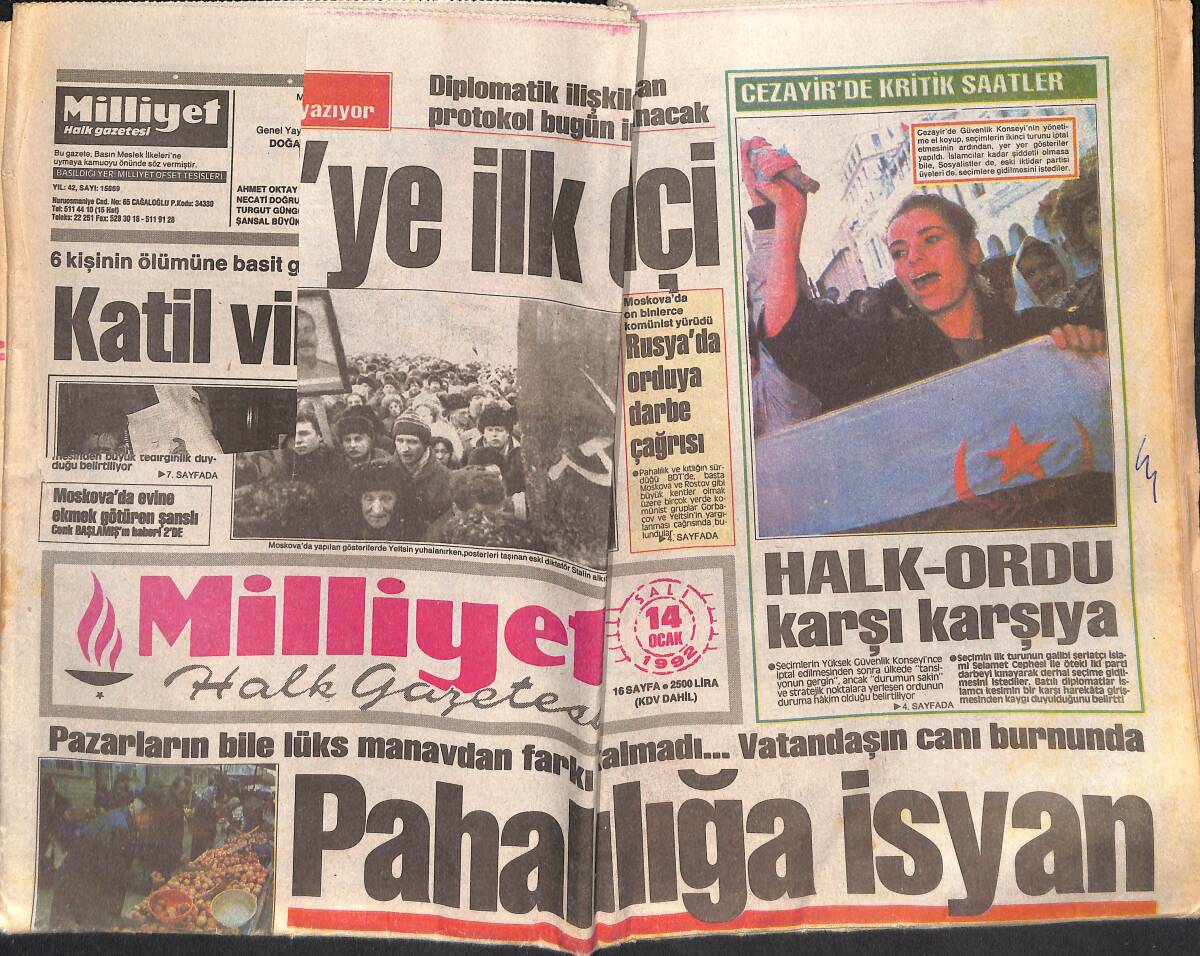 Milliyet Halk Gazetesi 14 Ocak 1992 - Kosecki 750 Bin Dolar İstiyor - Asil Nadir'e ABD'den Dava GZ132919 - 1