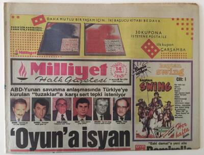 Milliyet Halk Gazetesi 14 Temmuz 1990 - ABD Oyununa İsyan GZ25083 - 1