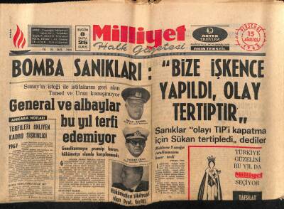 Milliyet Halk Gazetesi 15 Ağustos 1968 - Üniversiteler Gece Öğretimine Başlıyor GZ70460 - 1