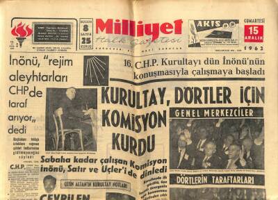 Milliyet Halk Gazetesi 15 Aralık 1962 - Lefkoşa Hava Alanında 20 Polis , Sami Coşarın Üstünü Aradı GZ79273 - 1