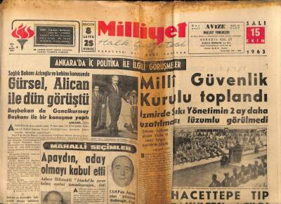 Milliyet Halk Gazetesi 15 Ekim 1963 - At Arabaları Hakkında Verilen Kaldırma Kararı Uygulanmıyor GZ92780 - 1