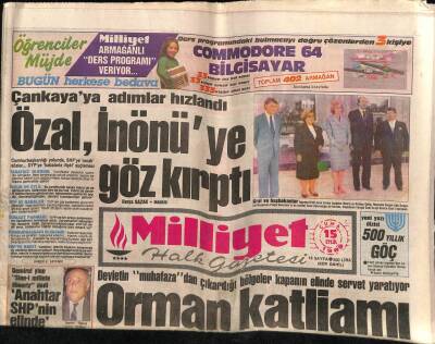 Milliyet Halk Gazetesi 15 Eylül 1989 - Kandemir Konduk İle Perran Kutman Yeni Bir Proje İçin Birlikte GZ73897 - 1