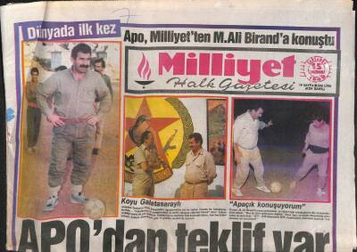 Milliyet Halk Gazetesi 15 Haziran 1988 - Atinada Kıbrıs İçin 5 Aşama,Asker Çekme Planı GZ105210 - 1