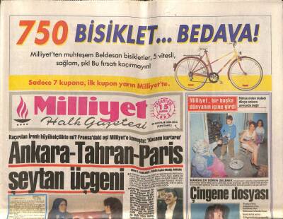Milliyet Halk Gazetesi 15 Haziran 1992 - Ajda Pekkan Aziz Eski Sevgilimdi GZ83446 - 1