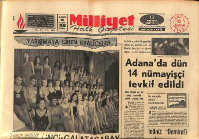 Milliyet Halk Gazetesi 15 Kasım 1966 - Nijerya Güzeli Dün Yarışmadan Çıkarıldı GZ88477 - 1